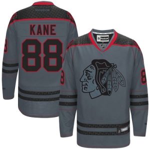 NHL Chicago Blackhawks Trikot #88 Patrick Kane Authentic Charcoal Reebok Cross Check Fashion